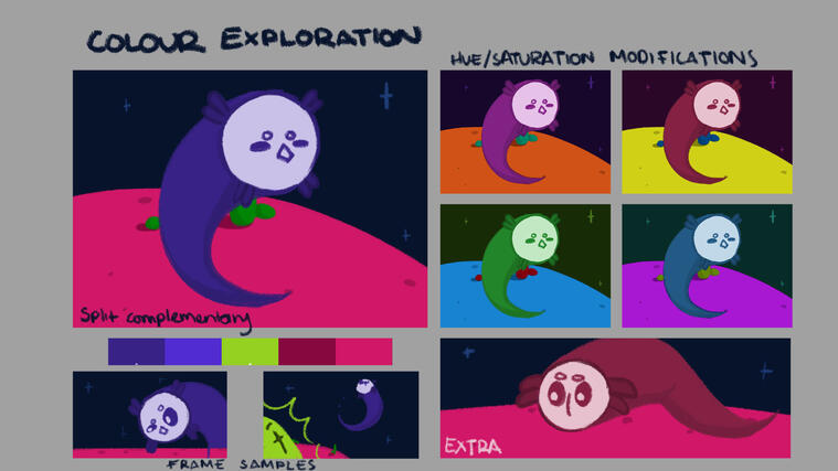 Space Bird Colour Study